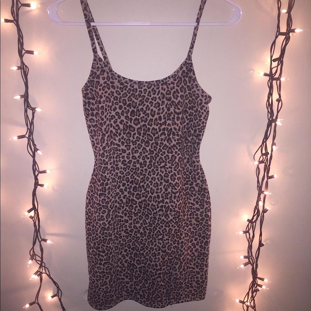 Cheeta Mini Cocktail Dress